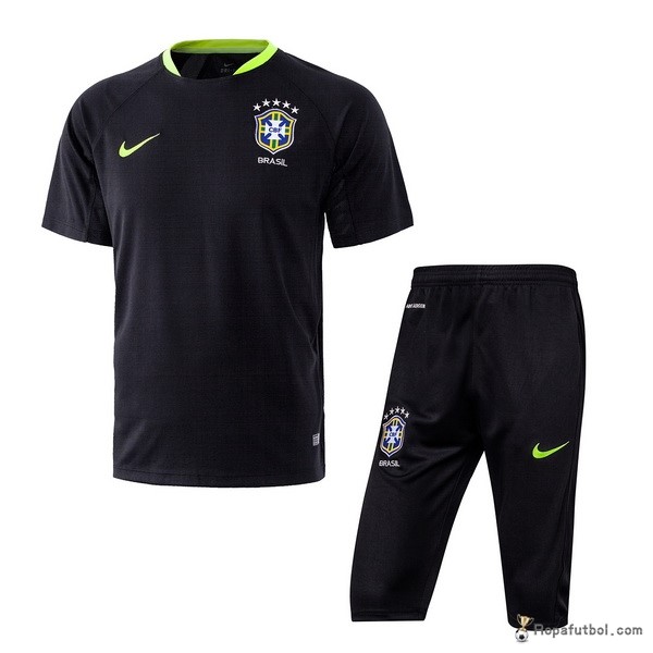 Camiseta Entrenamiento Brasil Conjunto Completo 2017 Negro